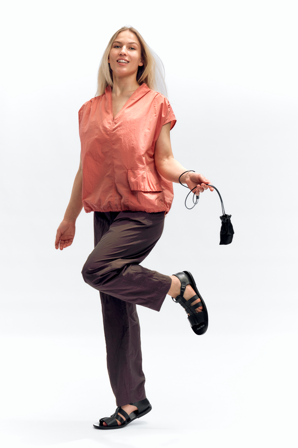 Брюки SARA шоколад AG-126-42101-SARA_КОРИЧ фото