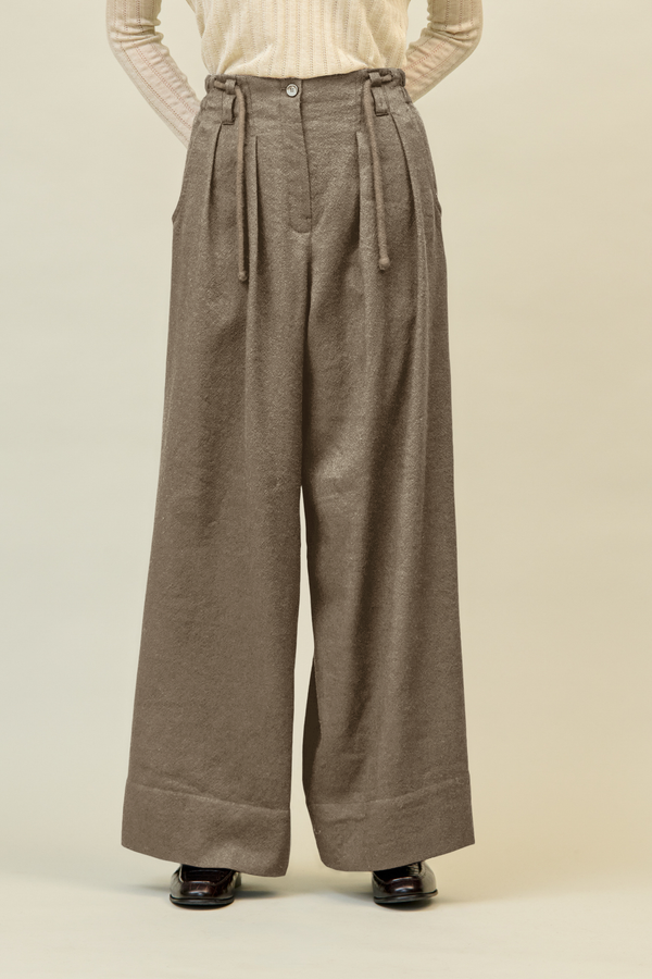 Брюки палаццо с &laquo;мужским характером&raquo; MEGAN беж AG-226-43105-MEGAN_БЕЖ фото
