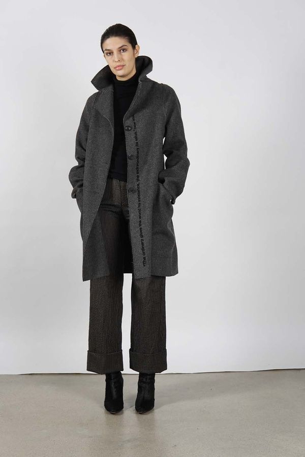 Пальто SIRON AG-218-27123-Siron+F891_СІРИЙ фото