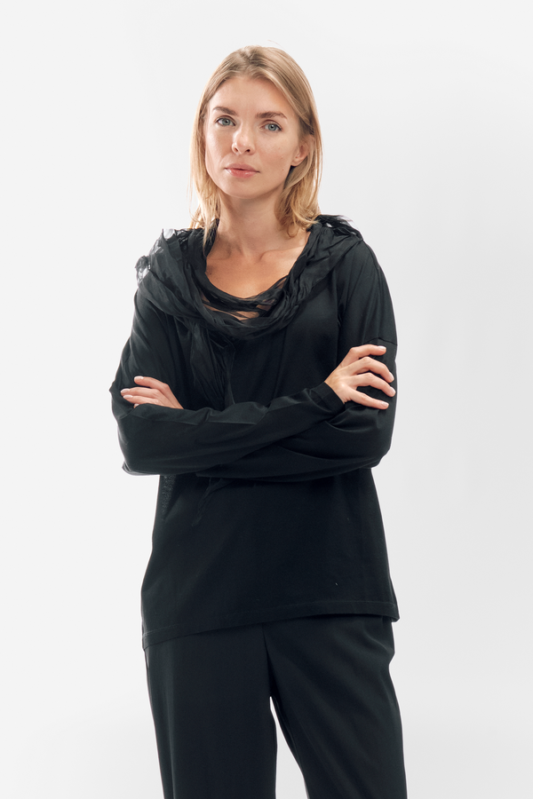 Фешн блуза JOANA AG-225-41301-JOANA_ЧОР фото